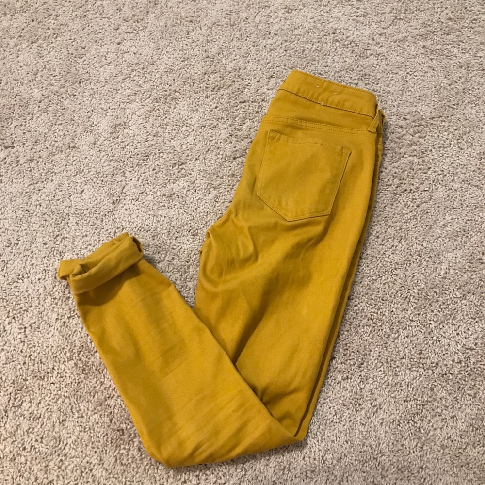 Yellow Mid-Rise Jeans